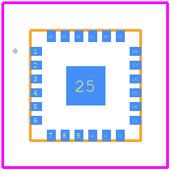 9FGV1002CQ506LTGI8 - Renesas Electronics PCB footprint - Other - Other - LGA 4.00x4.00x1.40 mm 0.50mm Pitch_2022_5