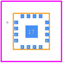 9FGV1005C011LTGI - Renesas Electronics PCB footprint - Other - Other - LGA 3.00x3.00x1.10 mm 0.50mm Pitc