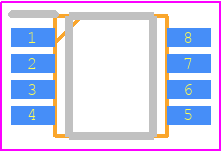 READ2304GSN#GC0 - Renesas Electronics PCB footprint - Small Outline Packages - Small Outline Packages - 8-PIN PLASTIC TSSOP(2.8x2.9)-1