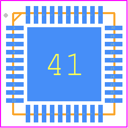 ISL68233IRAZ - Renesas Electronics PCB footprint - Quad Flat No-Lead - Quad Flat No-Lead - ISL68233IRAZ