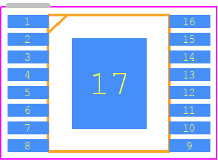 IPS2550DE1R - Renesas Electronics PCB footprint - Small Outline Packages - Small Outline Packages - 16-TSSOP-ThermalPad
