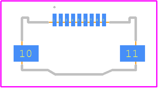 505278-0933 - Molex PCB footprint - Other - Other - 505278-0933-2