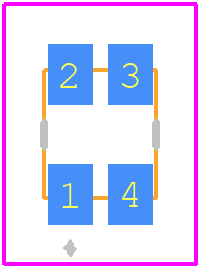 ASMB-MTB1-0B3A2 - Avago Technologies PCB footprint - Other - Other - ASMB-MTB1-0B3A2-2
