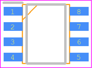 TP2412-SR - 3Peak Incorporated PCB footprint - Small Outline Packages - Small Outline Packages - SOP-8-9