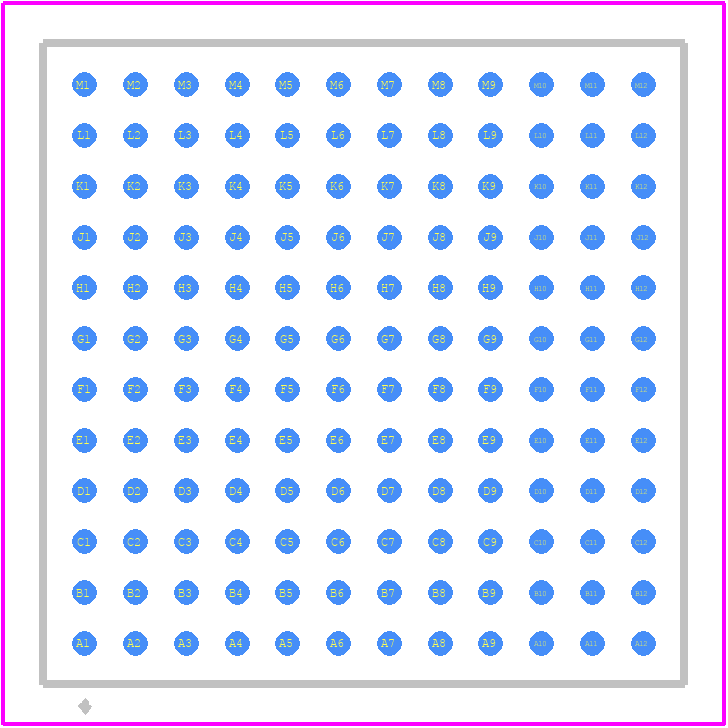 LTM4631EV#PBF - Analog Devices PCB footprint - Other - Other - LGA Package 144-Lead (16mm × 16mm × 1.91mm)