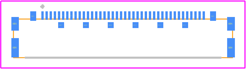 20525-040E-02 - I-Pex PCB footprint - Other - Other - 20525-040E-02-2