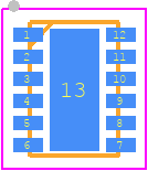 LM51561DSSR - Texas Instruments PCB footprint - Small Outline No-lead - Small Outline No-lead - DSS0012B_2021