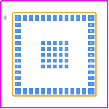 CC2652RSIPMOT - Texas Instruments PCB footprint - Other - Other - MOT0048A