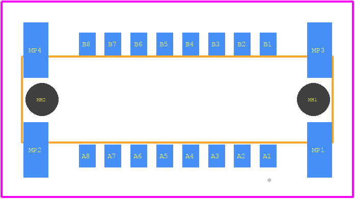 254414 - TE Connectivity PCB footprint - Other - Other - 254414-2