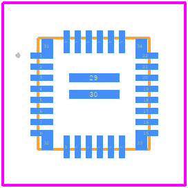 MP2636GR - Monolithic Power Systems (MPS) PCB footprint - Other - Other - QFN-30 (4mmx4mm)