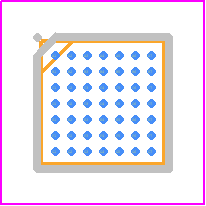 ATSAMG53G19B-UUT - Microchip PCB footprint - BGA - BGA - 49-lead WLCSP