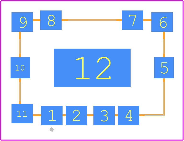 TAMP-362GLN+ - Mini-Circuits PCB footprint - Other - Other - TAMP-362GLN+