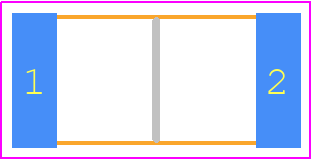 RPC2512JT15R0 - Stackpole Electronics, Inc. PCB footprint - Resistor Chip - Resistor Chip - RPC 2512