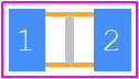195D104X0002C2T - Vishay PCB footprint - Capacitor Chip Non-polarised - Capacitor Chip Non-polarised - Case C