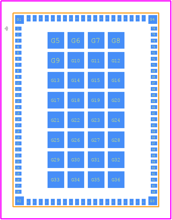 AW-CM389NF - AzureWave Technologies PCB footprint - Other - Other - AW-CM389NF-3