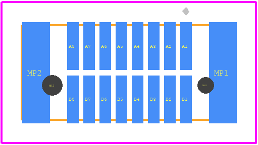 454926 - TE Connectivity PCB footprint - Other - Other - 454926-1