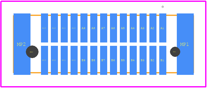 294027 - ERNI PCB footprint - Other - Other - 294027-2