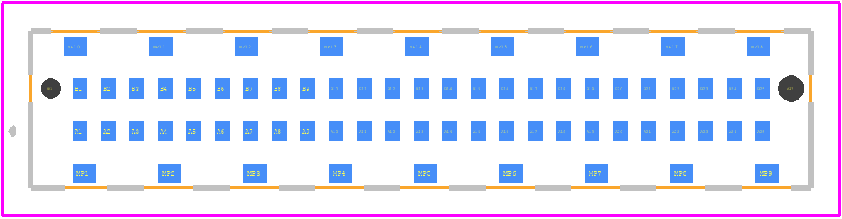 354176 - TE Connectivity PCB footprint - Other - Other - 354176-2