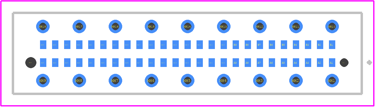 354188 - TE Connectivity PCB footprint - Other - Other - 354188-2