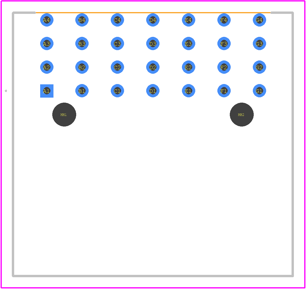 254992 - TE Connectivity PCB footprint - Other - Other - 254992-6