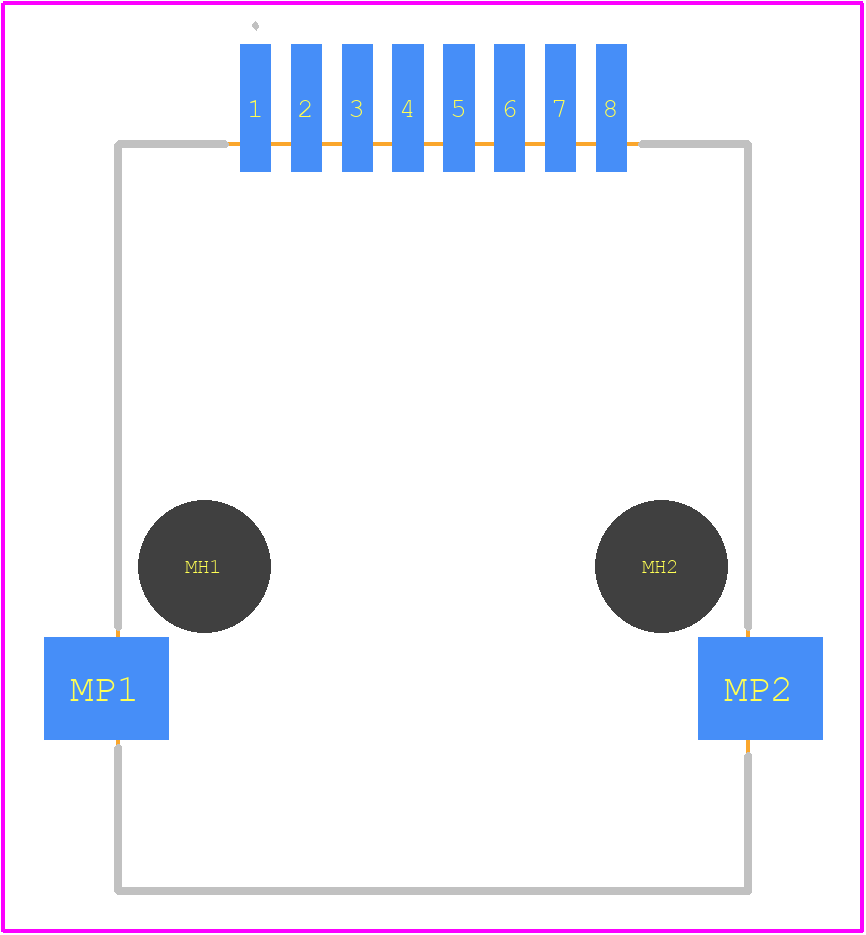 133936 - TE Connectivity PCB footprint - Other - Other - 133936-2
