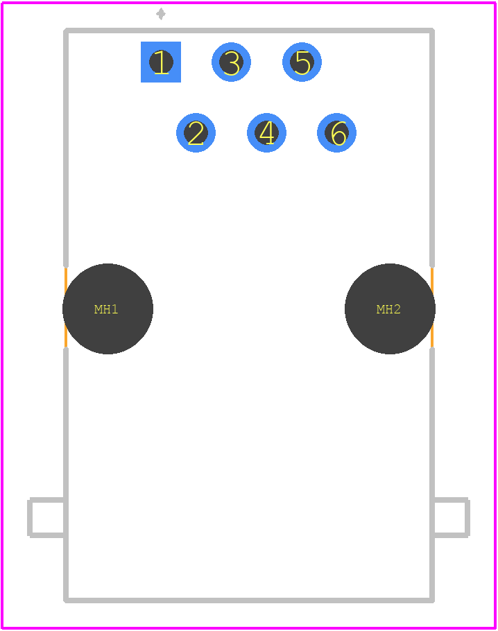 133151 - TE Connectivity PCB footprint - Other - Other - 133151