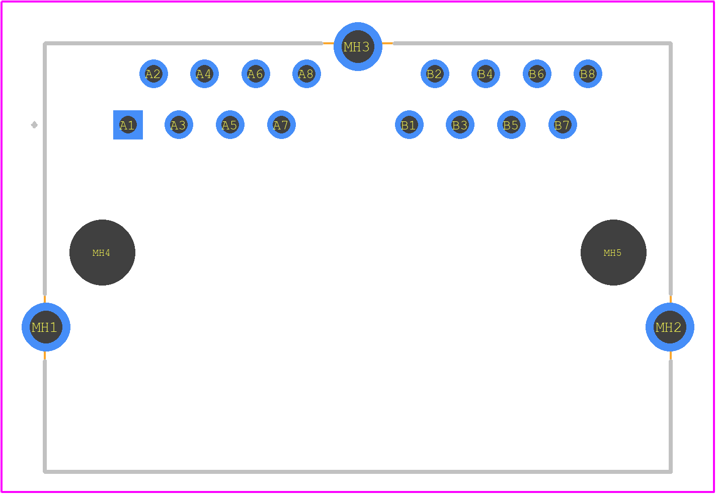 133208 - TE Connectivity PCB footprint - Other - Other - 133208
