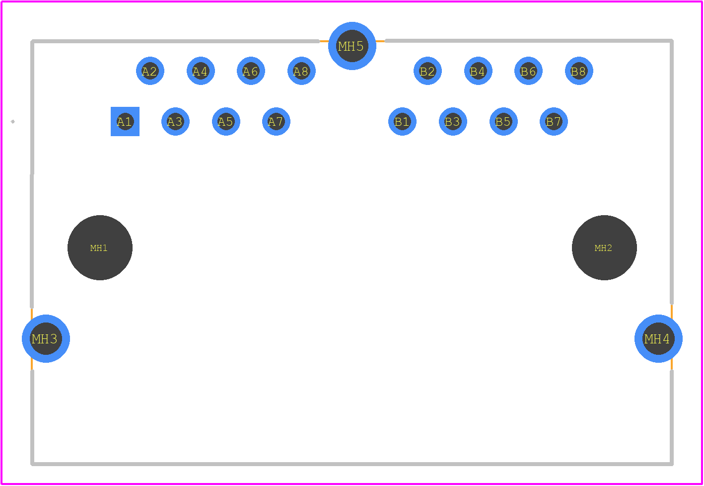 203492 - TE Connectivity PCB footprint - Other - Other - 203492-1