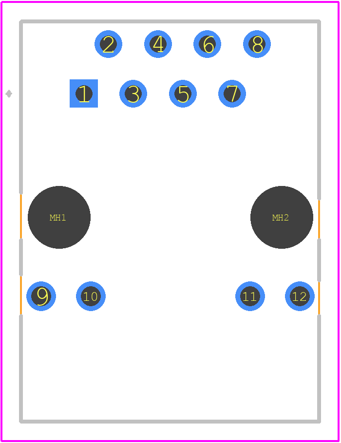 203292 - TE Connectivity PCB footprint - Other - Other - 203292-2