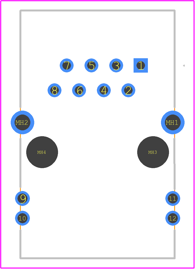 203358 - ERNI PCB footprint - Other - Other - 203358-2