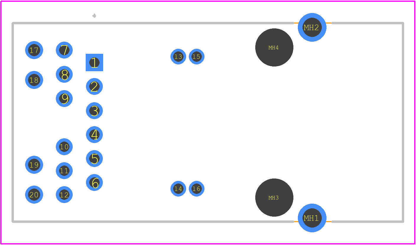 203519 - TE Connectivity PCB footprint - Other - Other - 203519