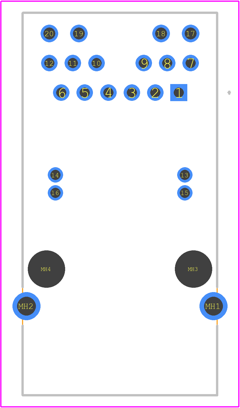 225412 - TE Connectivity PCB footprint - Other - Other - 225412