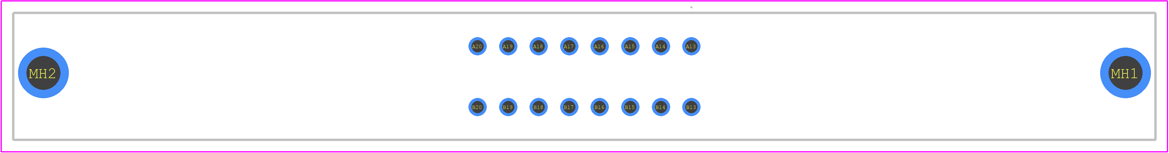 354239 - ERNI PCB footprint - Other - Other - 354239-1