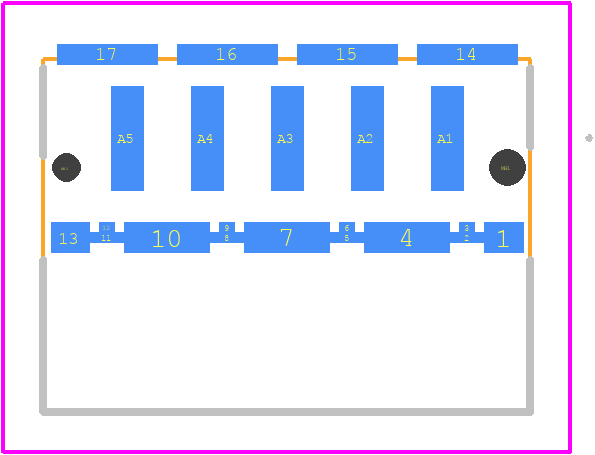 364705 - TE Connectivity PCB footprint - Other - Other - 364705
