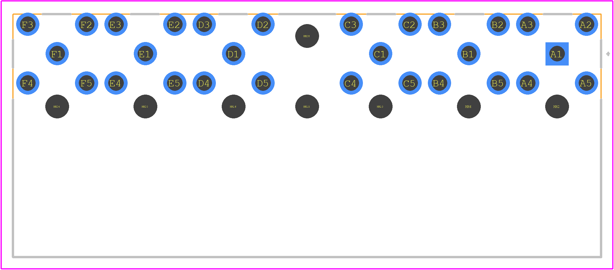 44579 - ERNI PCB footprint - Other - Other - 44579-6