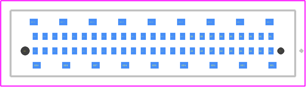 354185 - TE Connectivity PCB footprint - Other - Other - 354185-2