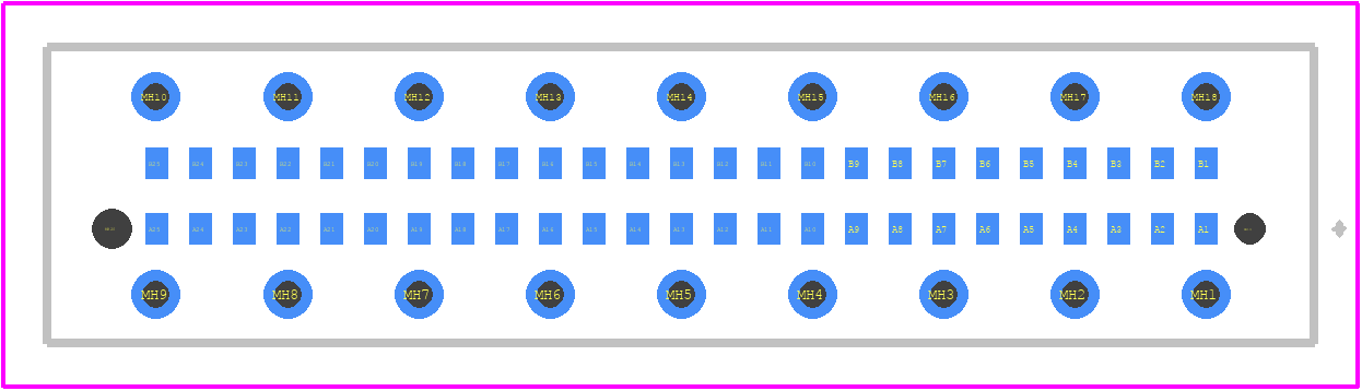 354186 - TE Connectivity PCB footprint - Other - Other - 354186-2