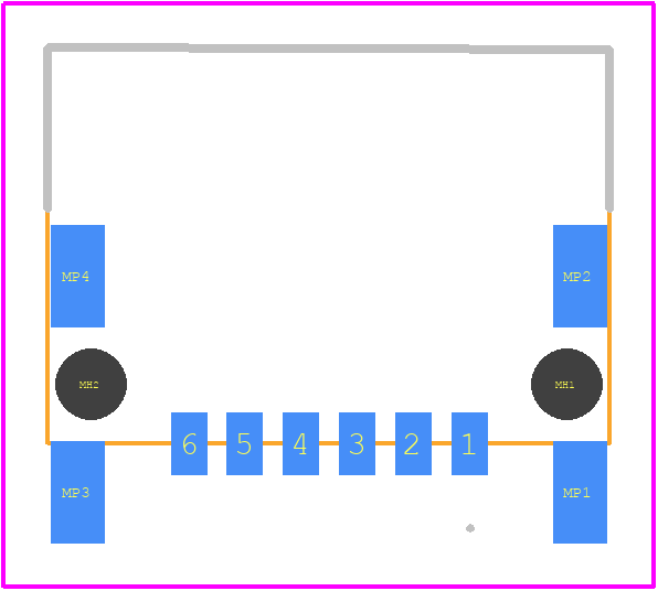 444750 - TE Connectivity PCB footprint - Other - Other - 444750-2