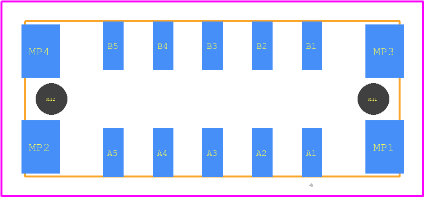 474007 - TE Connectivity PCB footprint - Other - Other - 474007-2