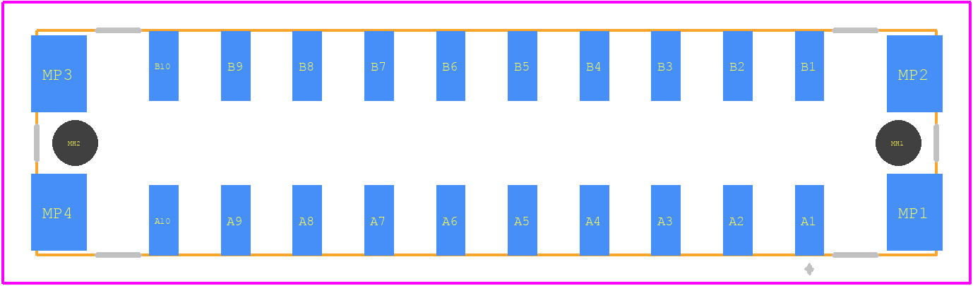464688 - TE Connectivity PCB footprint - Other - Other - 464688-1