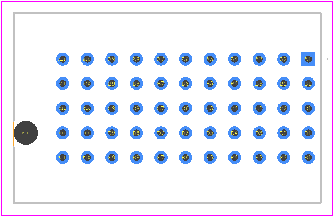 223980 - TE Connectivity PCB footprint - Other - Other - 223980-1