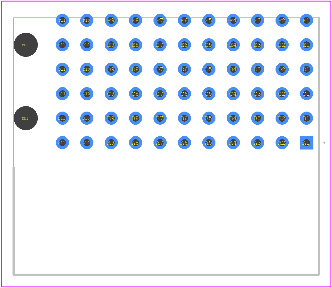 454368 - TE Connectivity PCB footprint - Other - Other - 454368-1