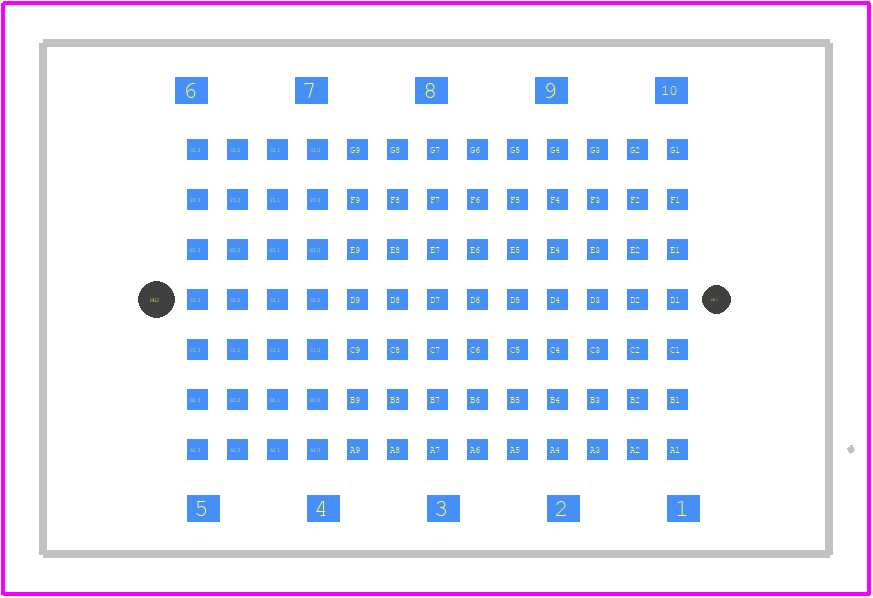 454700 - TE Connectivity PCB footprint - Other - Other - 454700-1