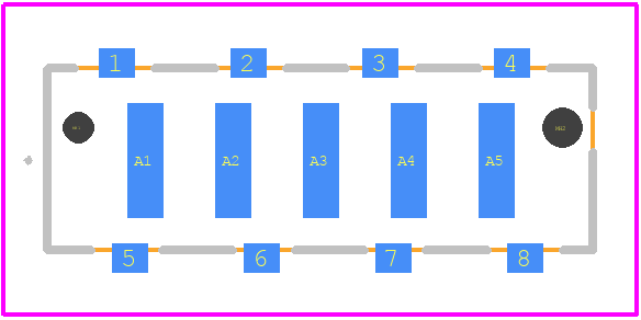 354266 - TE Connectivity PCB footprint - Other - Other - 354266-3