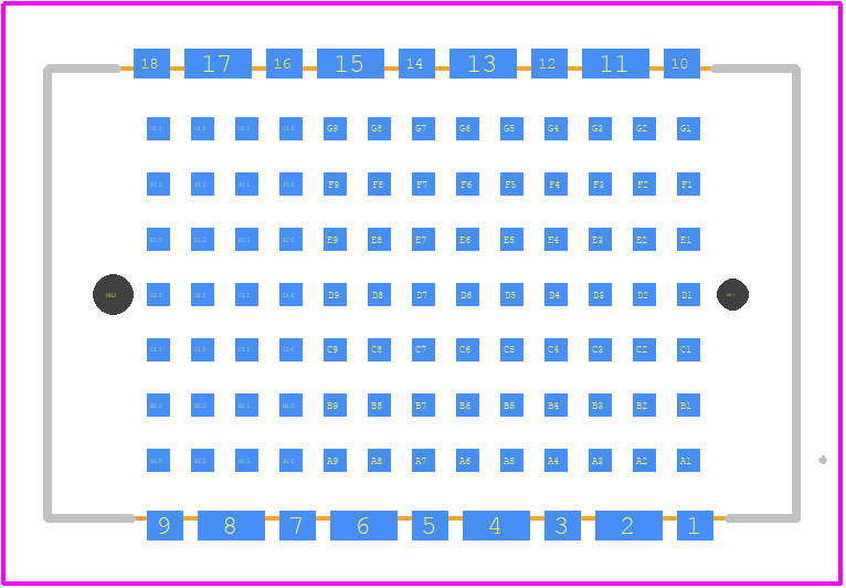 464137 - TE Connectivity PCB footprint - Other - Other - 464137-5