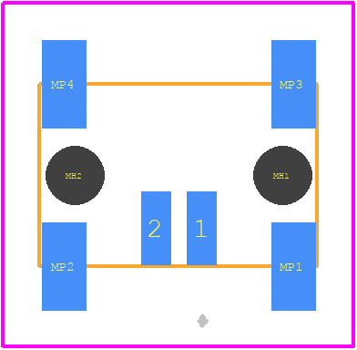 464124 - TE Connectivity PCB footprint - Other - Other - 464124-1