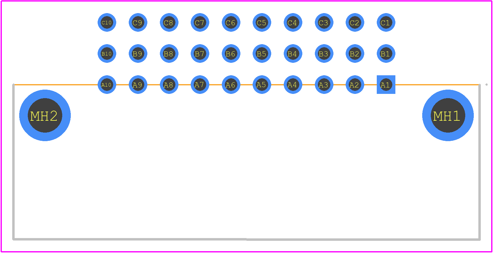 384223 - TE Connectivity PCB footprint - Other - Other - 384223-2