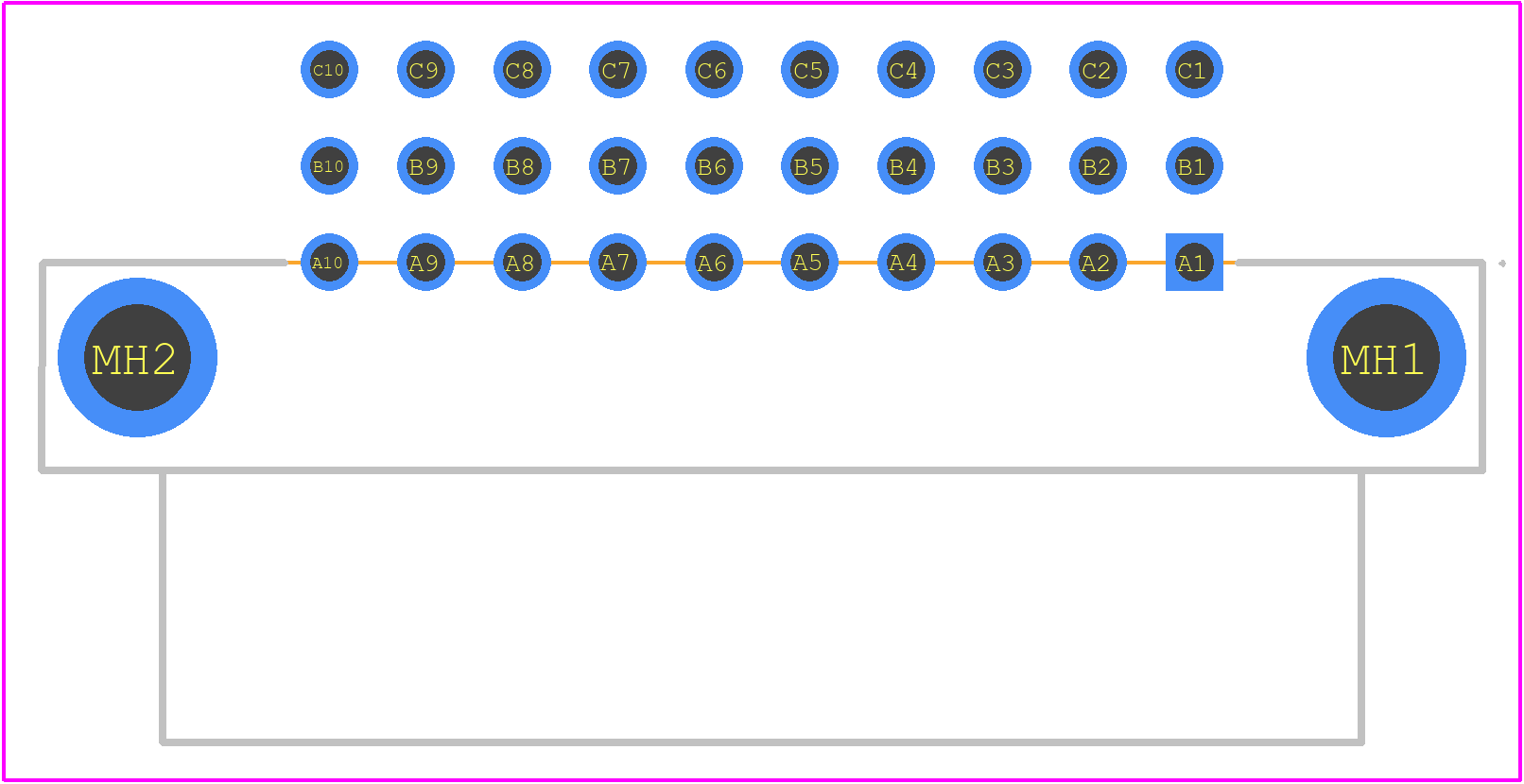384227 - TE Connectivity PCB footprint - Other - Other - 384227-2