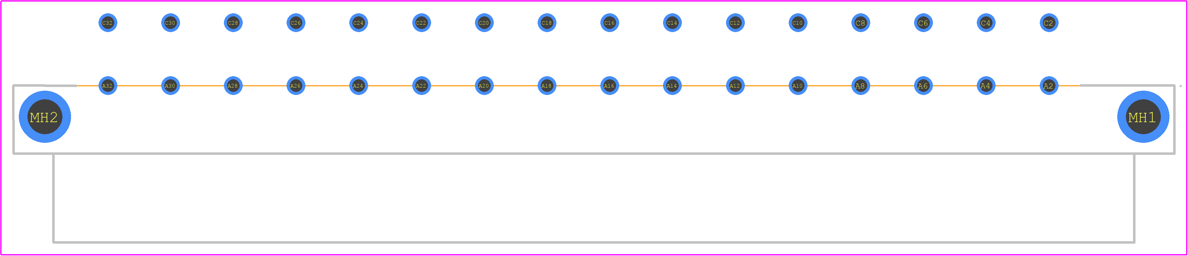 384593 - TE Connectivity PCB footprint - Other - Other - 384593-2