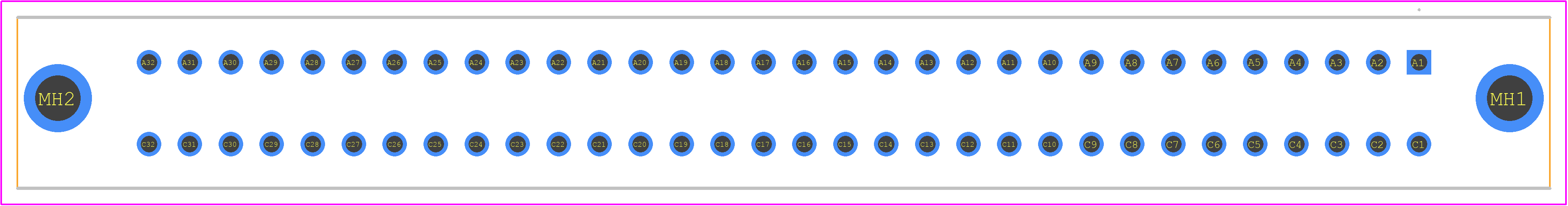 234497 - TE Connectivity PCB footprint - Other - Other - 234497-2